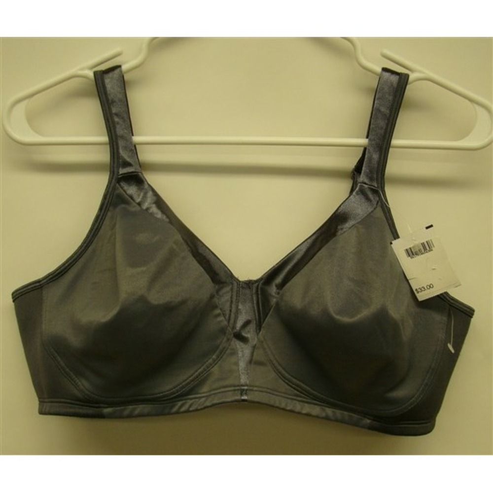 NWOT Playtex 40D 18 Hr Sensational Sleek Full Fig Wireless Bra 4803 Gray 132525 - Picture 2 of 3